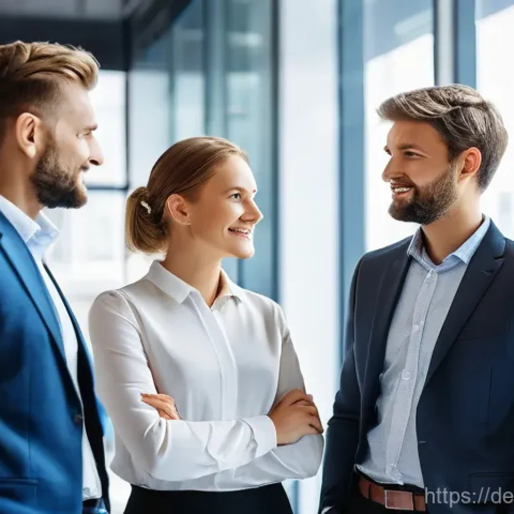 기업경영지도사와 기업 브랜드 전략 - **Modern Consulting for German SMEs with AI Integration**
    "A diverse team of five business consu...